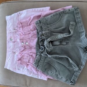American Eagle, H & M, and Wild Fable Size 2/4 shorts bundle